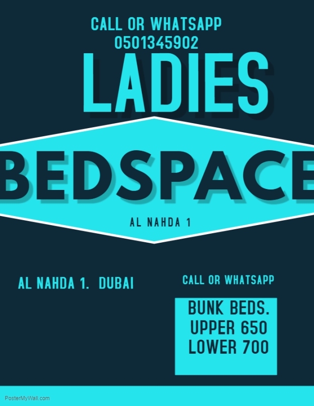 Bed space Ladies dubai