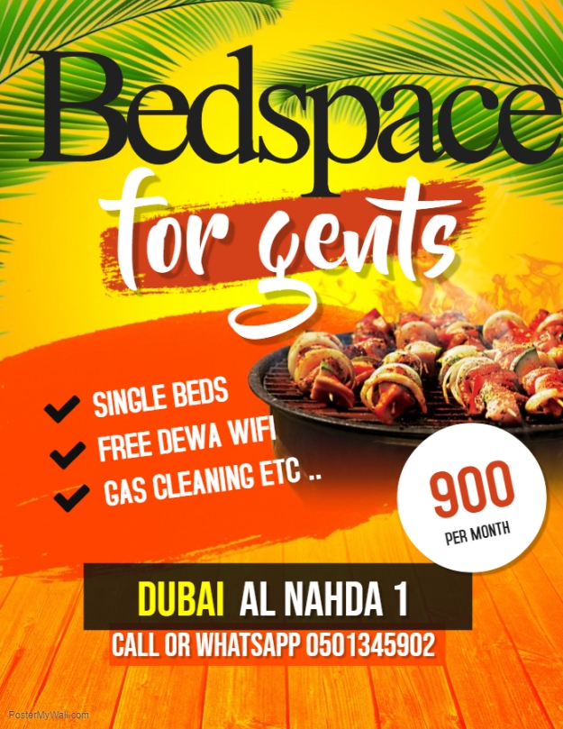Bachelor Bed space Indian Dubai